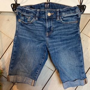 Gap Bermuda Shorts, Medium Wash Denim, Kids Size 8